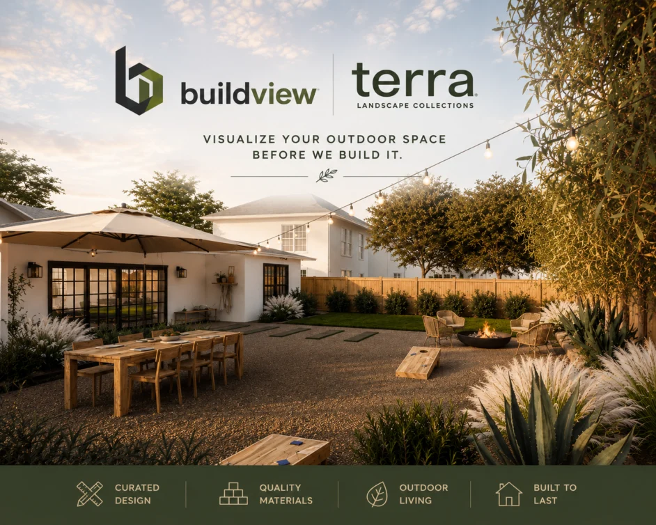 Outdoor space designed by Buildview and Terra